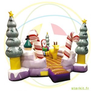 Location château gonflable, thème Hiver / Noël